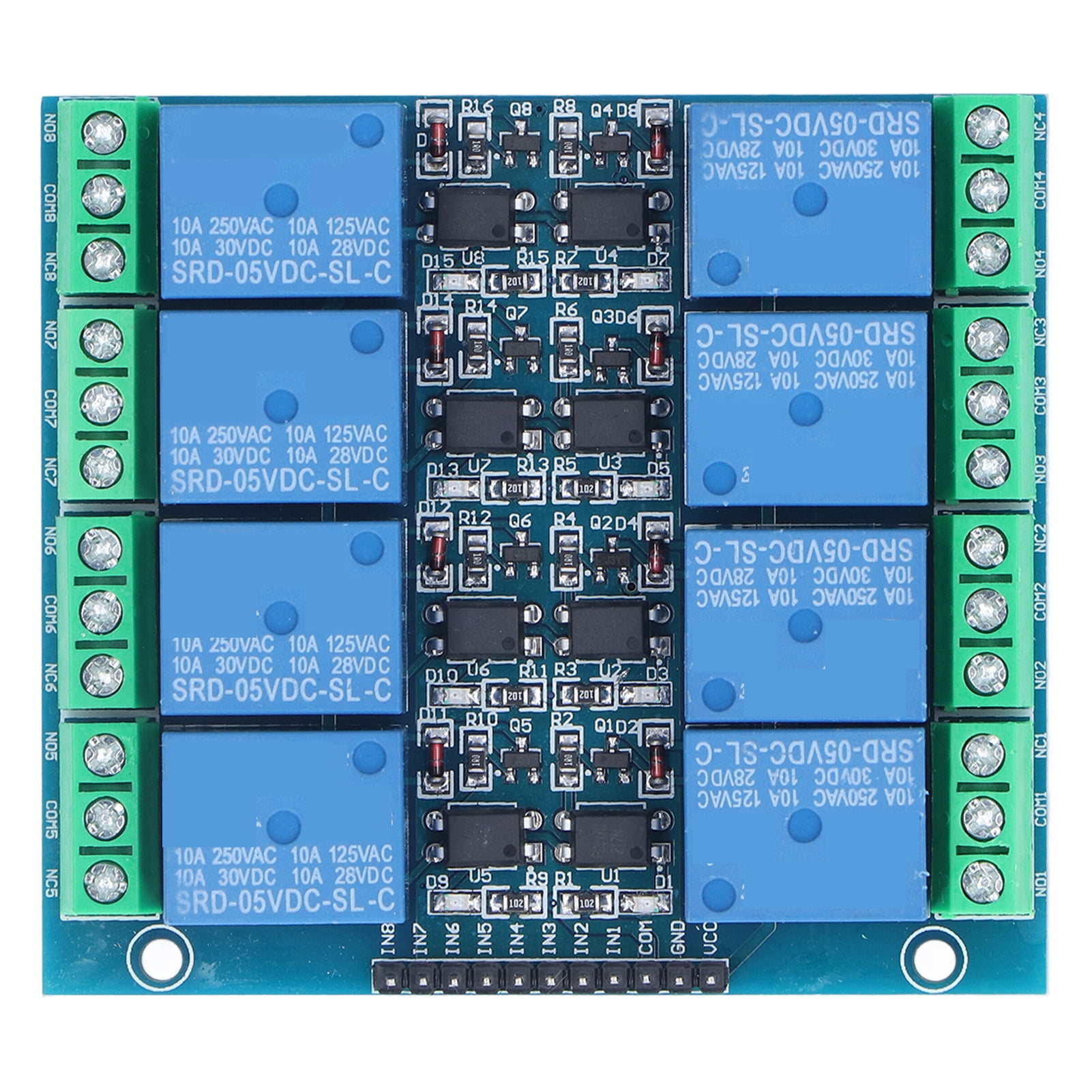 8 Channel Relay Board, Diode Freewheeling Protection Less Interference