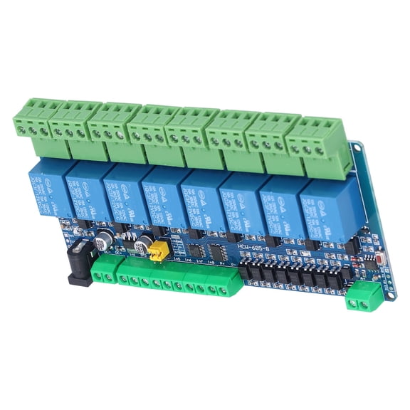 8 Channel Relay Output Board Module 12V RS485 TTL Control Switch Controller
