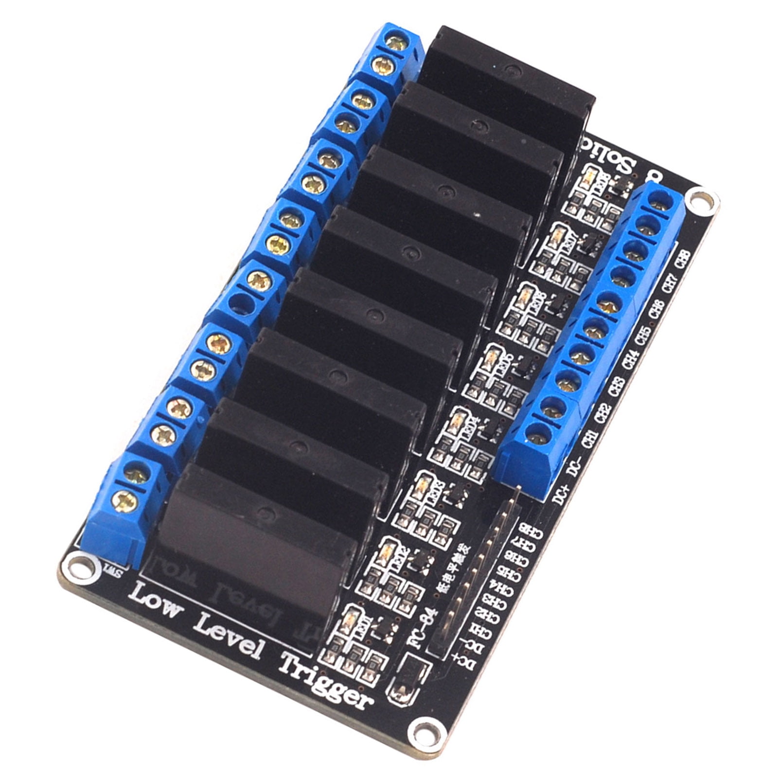 8 Channel Relays Module Board DC5V 12V 24V High / Low Triggering With ...