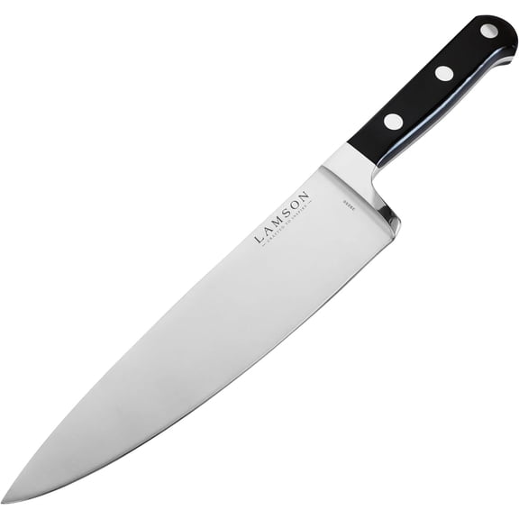 8" Chef's Knife, Hi-Carbon Stainless Steel Blade, Triple Riveted for Balance, Ideal for Dicing, Slicing & Chopping, Kitchen Knives - Midnight Handle