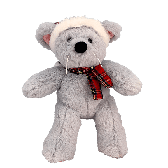 8" Chris Mouse Plush Toy - Adorable Christmas Mouse Stuffed Animal, Perfect Holiday Gift for Kids