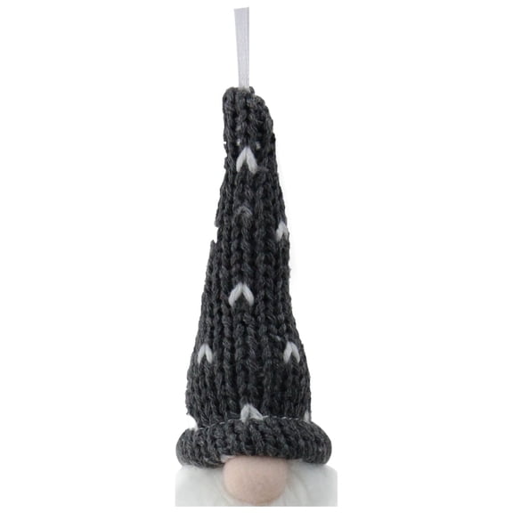 Northlight 8 Santa Gnome Head with Hat Christmas Ornament - Gray