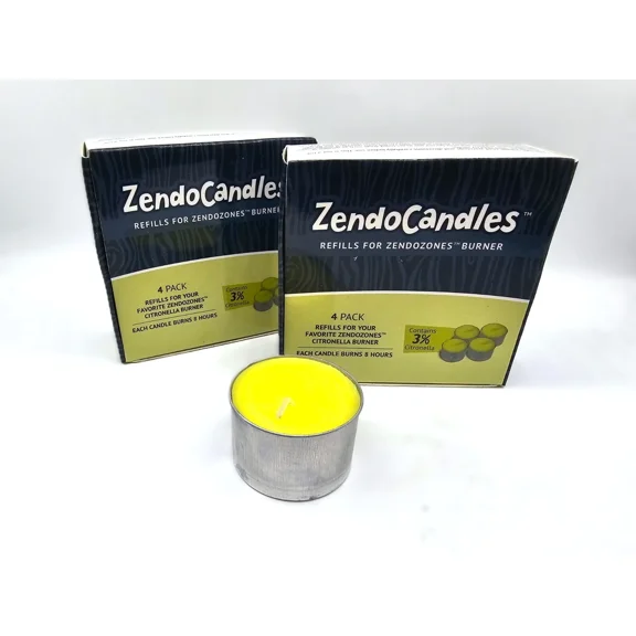 8 Citronella Zendo Candles Zendozone Burner Refills 8 Hour Burn
