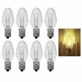 8 Clear Night Light Bulbs Replacement 4 Watt Lighting 120V 50 Lumens