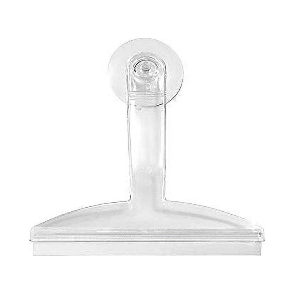 8" Clear Plastic Suction Squeegee Shower Window Cleaner
