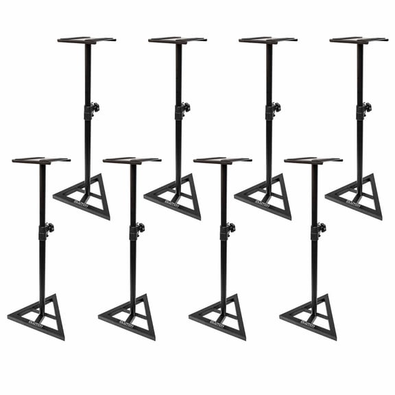 (8) Clutch CL-MS2 Reliable Performance Solutions Studio Monitor Stands Package