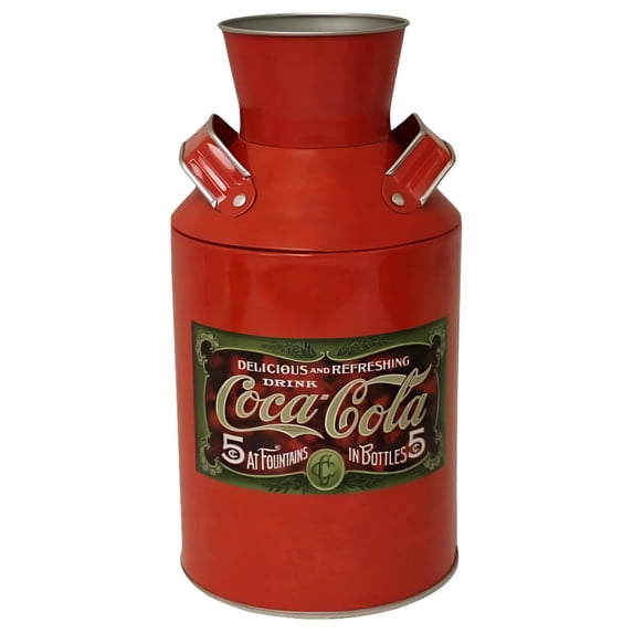 8" Coca Cola Tin Can- Red Case Pack 12