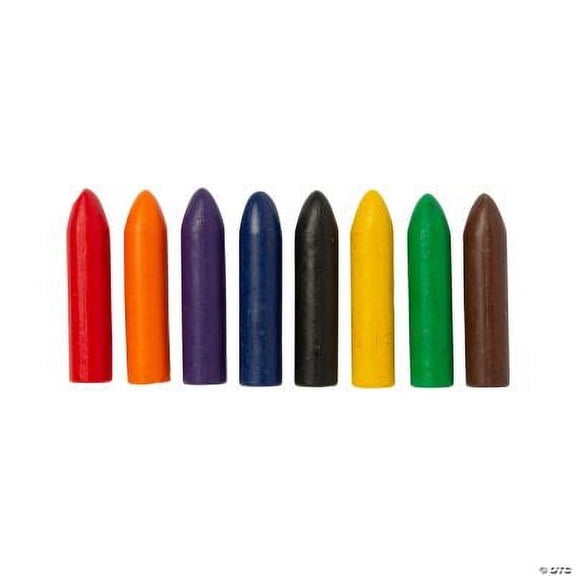 8-Color Chubby Crayons, Birthday, Basic Supplies, 40 Pieces