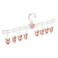 thumbnail image 1 of 8-Color Clothes Drying Rack with Clips - Windproof Laundry Hanger for Socks, Bras, Underwear, Baby Clothes, Hats & Towels - Space-Saving Garment Organizer, 1 of 6