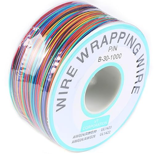 8-Color Electronic Wire - 30 AWG Single Core, 250M Tinned Copper Solid Cable for Circuit Boards & PCB$$Tools & Hardware Other