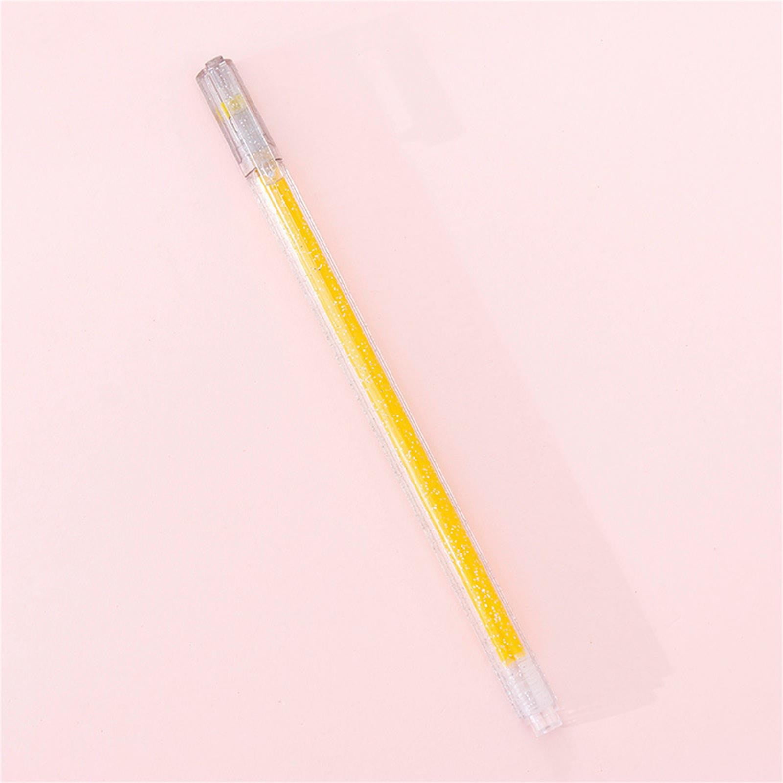 Mgaxyff 4Pcs/Set 0.8mm White Ink Glitter Gel Pen Greeting Card Highlighter  Marker Pens Writing SuppliesGlitter Pen, Glitter Marker 
