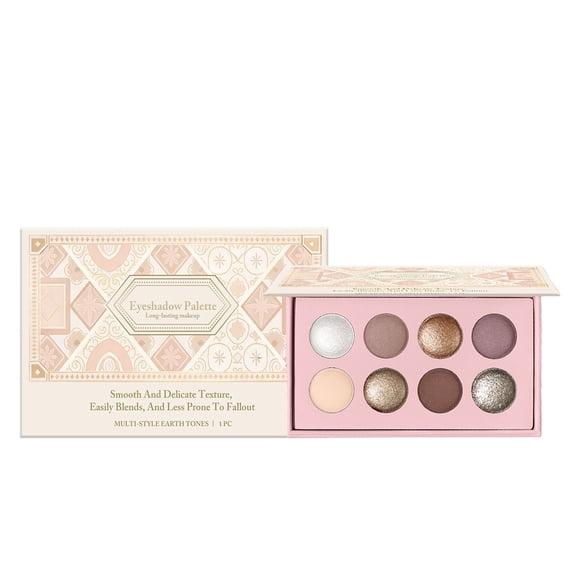 8 Color Matte Sparkling Baked Eyeshadow Palette For Everyday