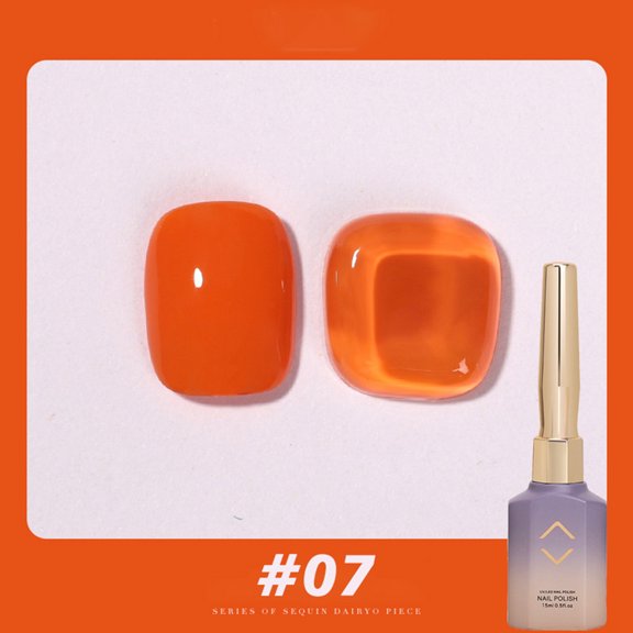 8-Color Nail Polish Set, Khaki, Pumpkin, Brick Red, G - Pumpkin Color Gel Nail Polish Kit with Uv Light, Professional Salon Set 15Ml, Nail Polish Easter Mother'S Day Nail Care Makeup Organizers