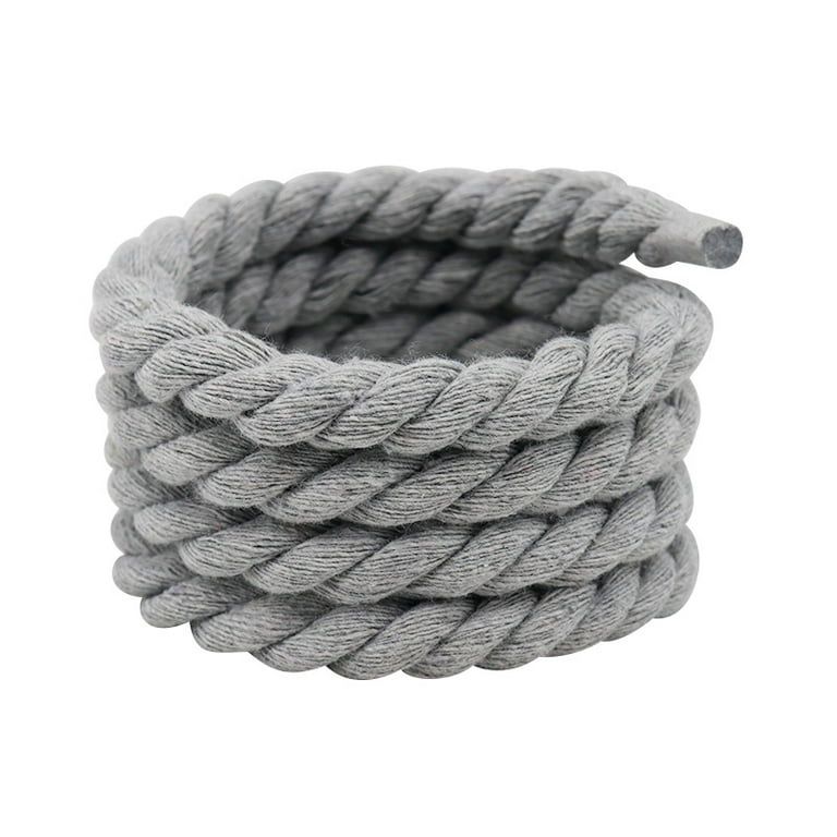 8 Color Round High Quality Polyester Cotton Thick Rope Laces 0.8cm Wide 60 180cm Multiple Sizes Solid Color Laces Personalized 7732 Grey 60cm Walmart