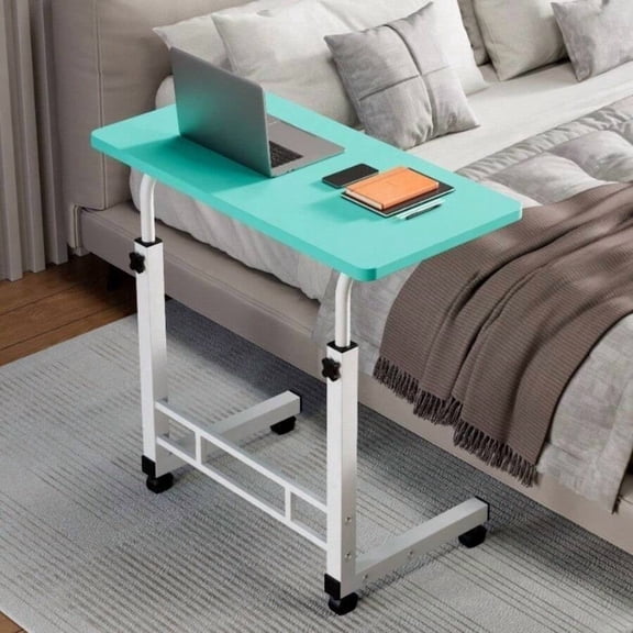 8-Color Selectable Mobile Height-Adjustable Computer Desk, Height Adjustable With Wheels, Bedside/Sofa/Dorm Lazy Table, Laptop Stand Coffee Table, Holiday Gift