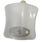 8 Color Toilet Night Light LED Motion Sensing Night Lamp for Toilet Bathroom without Battery White
