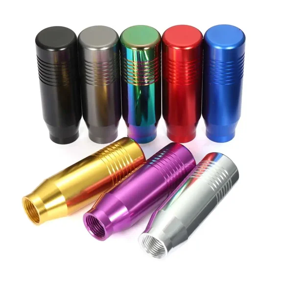 8 Color Universal Aluminum Manual Gear Shift Knob Car Transmission Shifter Lever