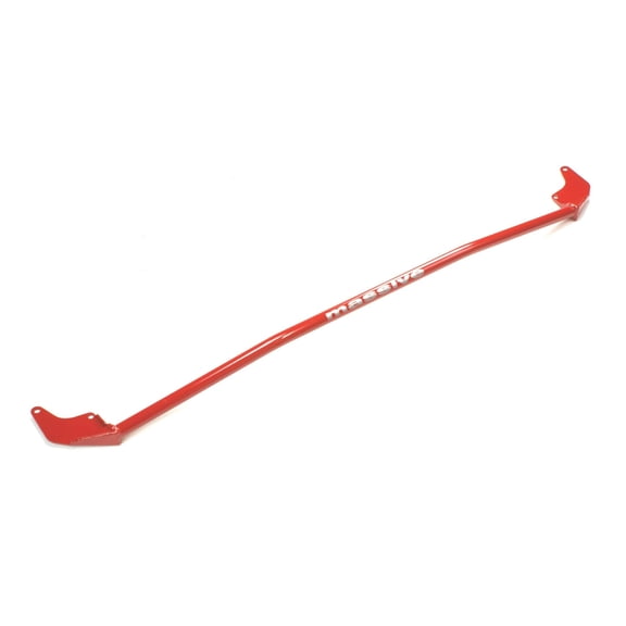 8 Color choices - USA MADE - Massive Front Strut Tower Brace Shock Stress Bar Competition Series Compatible with 2012-2018 Ford Focus ALL SE ST RS MK3 (Mirror Red)