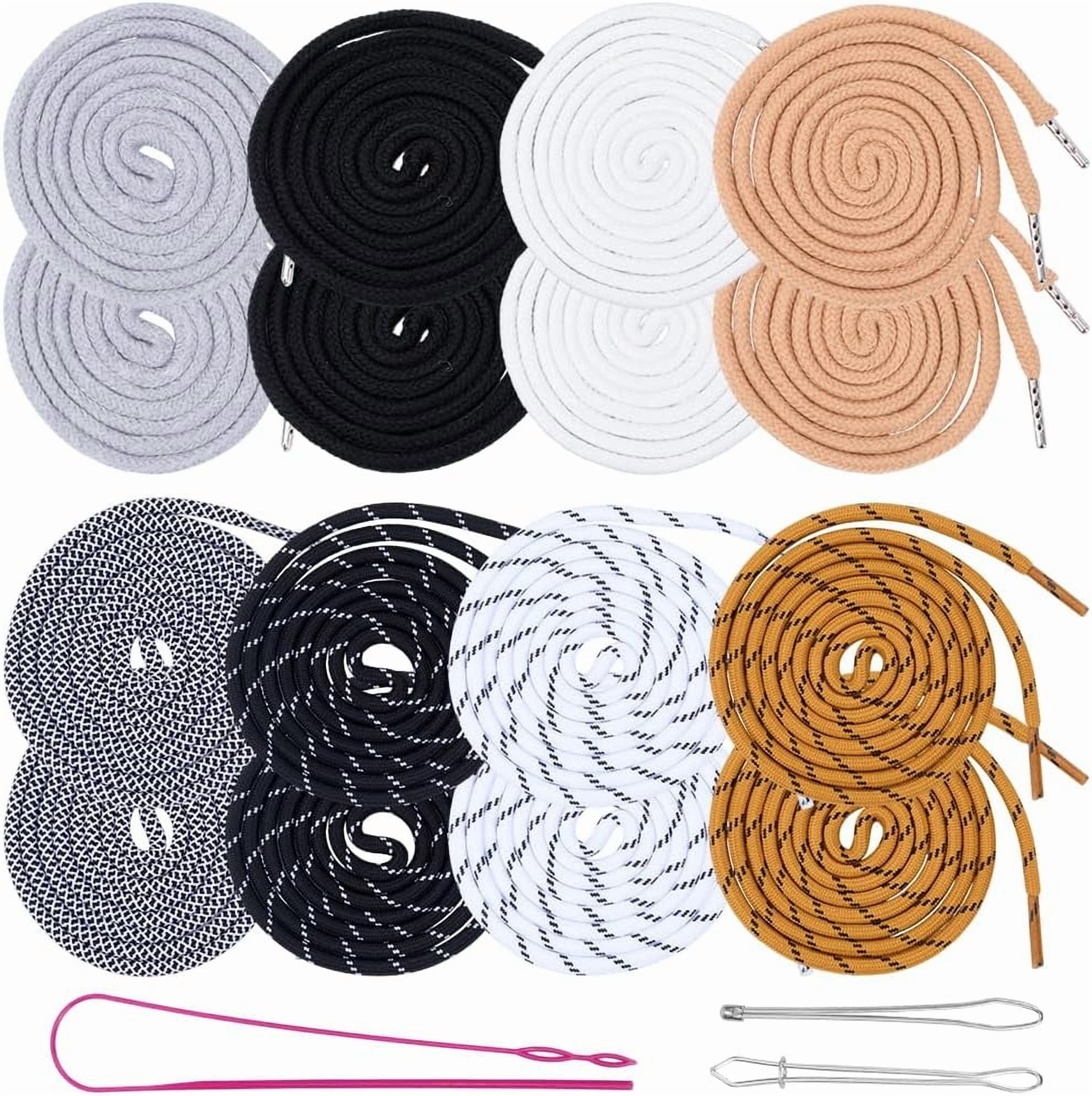 8 Colors 16Pcs Colorful Drawstring Replacement Kit Round Drawstrings ...