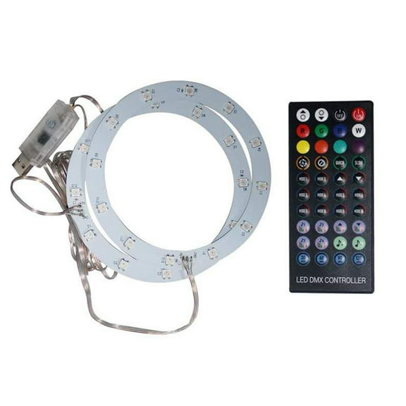 8 Colors ABS+Metal Console Effects Light Strip RGB Night Light With Remote Control For PS5 Console