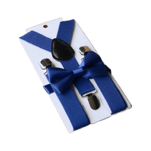 8 Colors Children Elastic Adjustable Sling Clip Kids Boys Girls Baby Straps Suspenders Braces Bow Tie Set