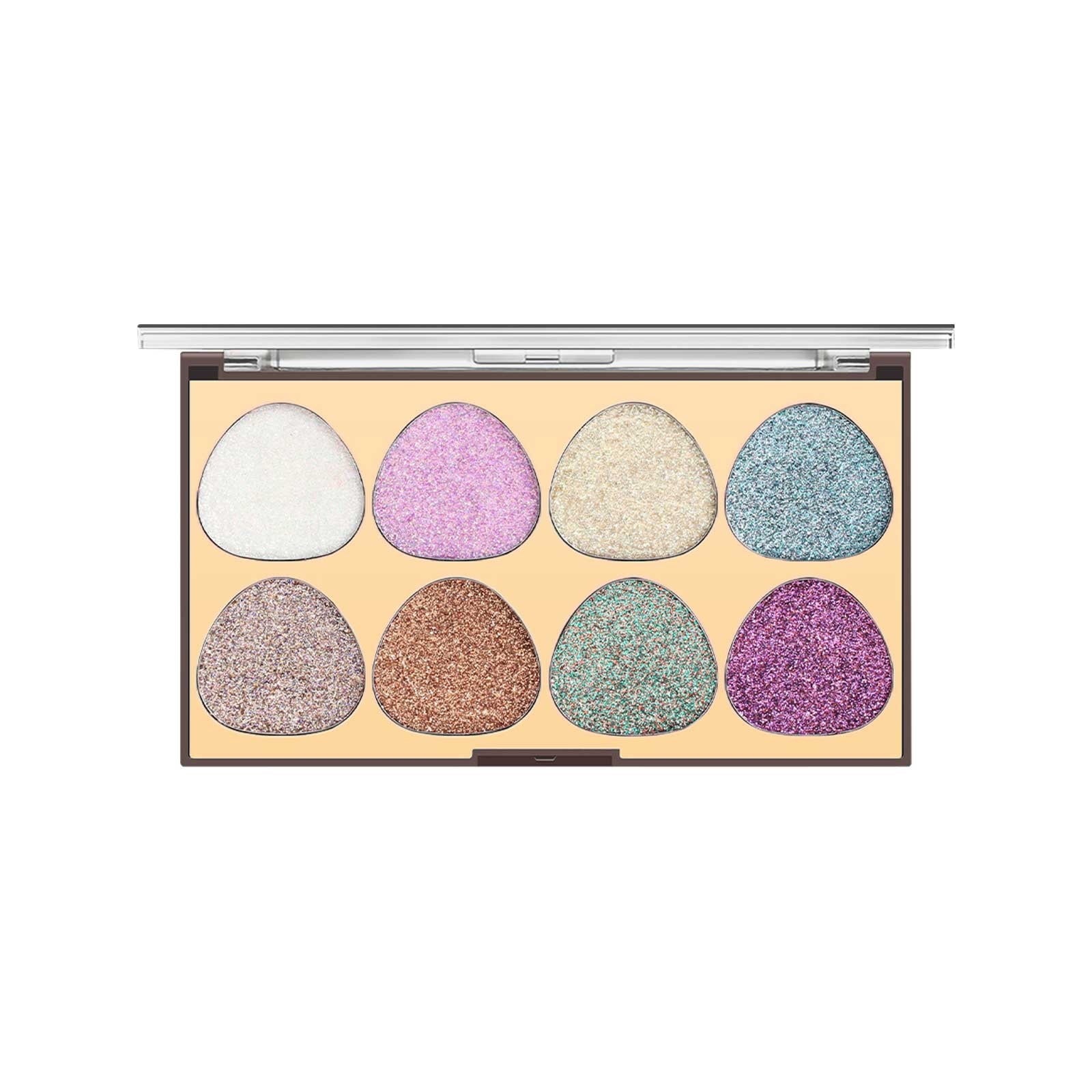 8 Colors Glitter Shimmery Glittery Eyeshadow Makeup Pallet Glitter For