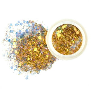 Rolio Holographic Craft Glitter - Pure Glitter - Cosmetic Grade Glitter for  Resin, Makeup, Face & Body Art, Craft Supplies, Nail Decoration - One Jar -  28 Grams - Rose Gold 