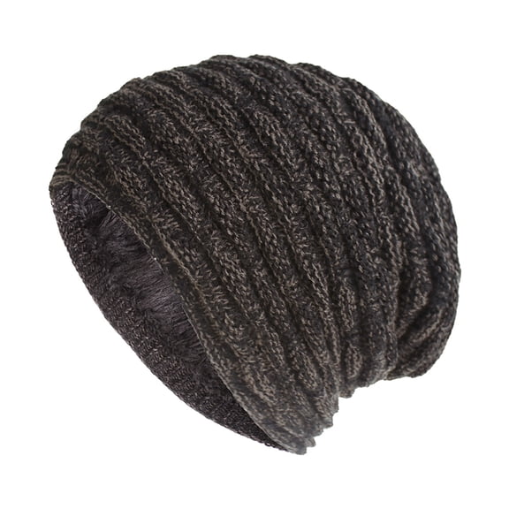 8 Colors Women Knitted Hat, Woolen Yarn Thick Warm Beanie Slouchy Cap for Autumn Winter 1PC