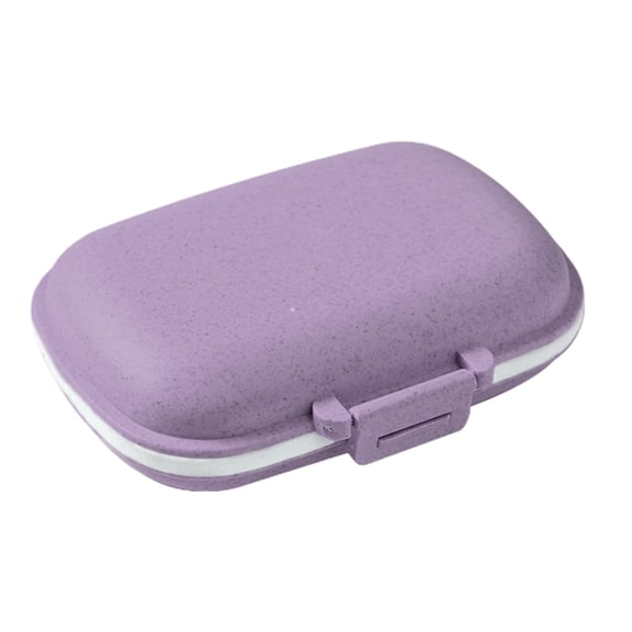 8 Compartments Travel Pill Organizer,Daily Small Pills Box for Pocket Purse,Portable Pill Container Medicine Vitamin Fish Oil and Supplement Organizer