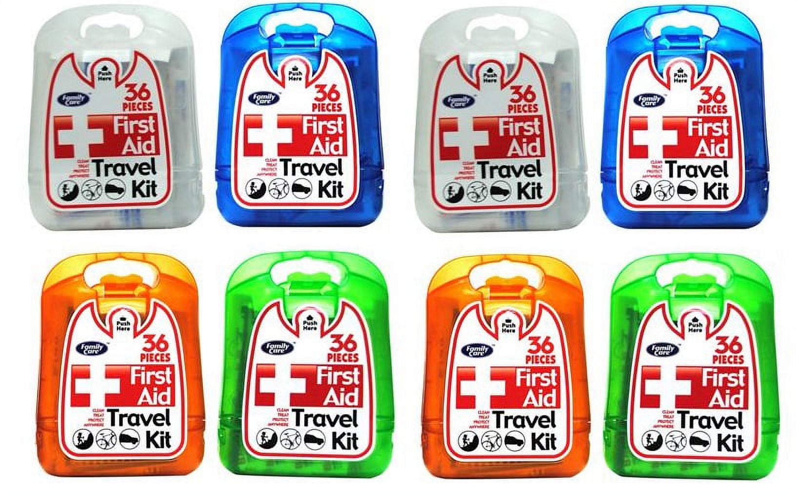 8) Coralite First Aid Travel Kits Bandages Latex Free Assorted