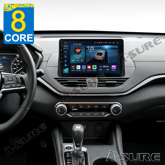 8 Core 4+64GB Android 14 Car Stereo Radio for Nissan Altima Vl L34 2018-2021, 10.1" Wireless CarPlay 4G LTE GPS Navi Wi-Fi BT 5.0 SWC DSP USB Backup Camera