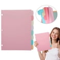 thumbnail image 1 of 8 Count Binder Dividers with Write‑On Tabs, 8 Tab Page Separators for 3‑Ring Binder, for Office and Home Organization, 1 of 9