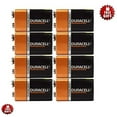 thumbnail image 1 of 8 Count - Duracell MN1604 9V Volt 6LR61 Duralock Coppertop Alkaline Batteries, 1 of 2