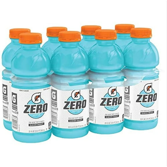 (8 Count) Gatorade G Zero Thirst Quencher, Glacier Freeze, 20 Fl Oz