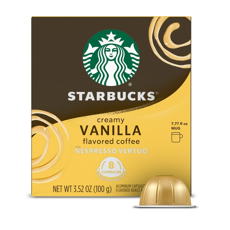 (8 Count) Starbucks by Nespresso Vertuo Line Vanilla Naturally Flavored  Coffee