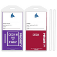 thumbnail image 1 of 8 Cruise Luggage Tags for Princess, Carnival, Norwegian, Holland America - Clear White, 1 of 6