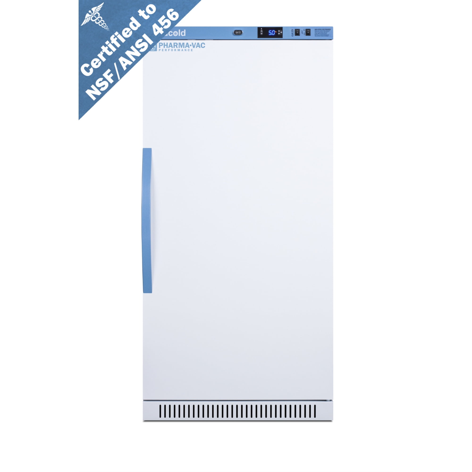 8 Cu.Ft. Upright Vaccine Refrigerator, Certified to NSF/ANSI 456 Vaccine Storage Standard