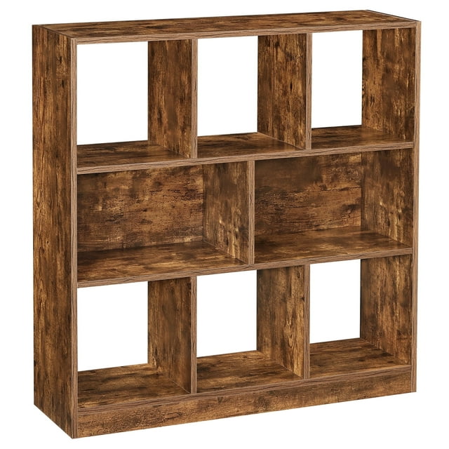 8-Cube Organizer, Modern Bookcase Storage for Livingroom Kidroom, Brown