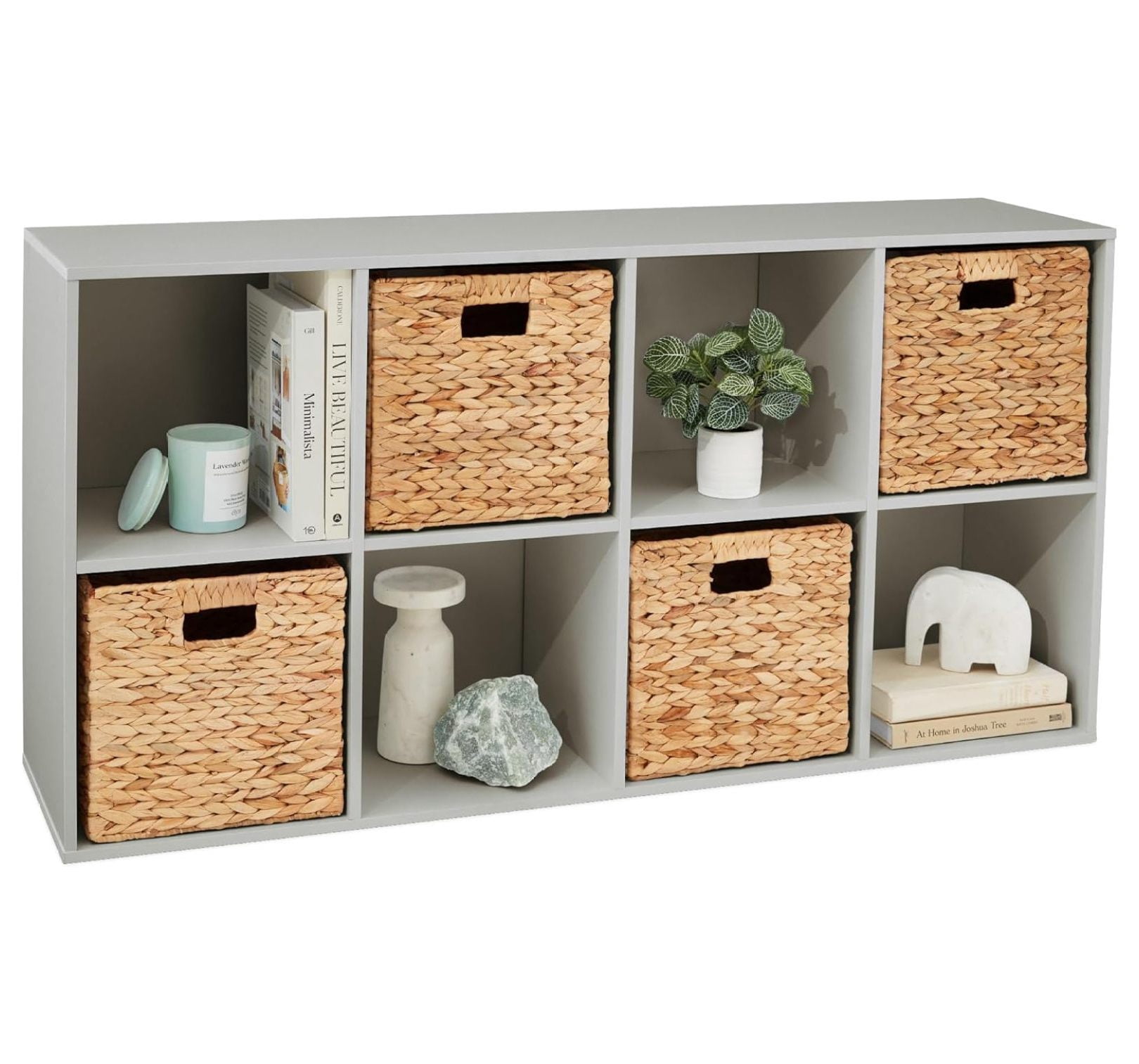 8-Cube Storage Organizer, 11in Shelf Opening, Bookcase, Display Shelf
