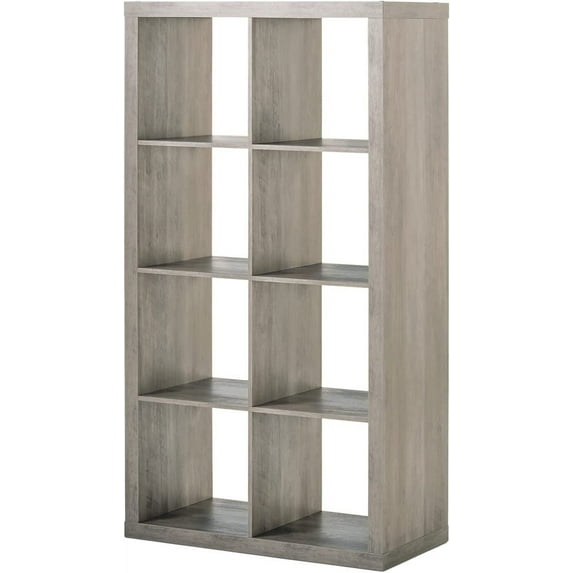 8 Cube Storage Organizer, Multiple Colors Rustic Grey