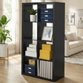 thumbnail image 1 of 8-Cube Storage Organizer,Open Back Decorative Bookshelves,Black02, 1 of 7
