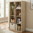 thumbnail image 1 of 8-Cube Storage Organizer,Open Back Decorative Bookshelves,Natural02, 1 of 7