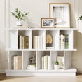 thumbnail image 1 of Memoryfield 8 Cube Storage Shelf Organizer, Display Storage Bookcase, Open Cube Bookshelf with 10 Removable Back Panels, for Living Room, Bedroom, Walnut, 1 of 9