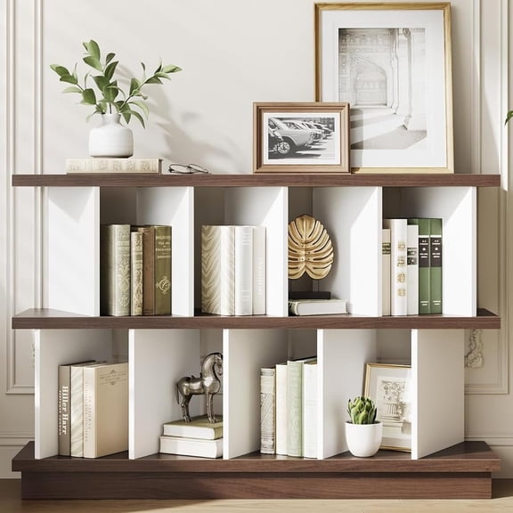 Memoryfield 8 Cube Storage Shelf Organizer, Display Storage Bookcase, Open Cube Bookshelf with 10 Removable Back Panels, for Living Room, Bedroom, White