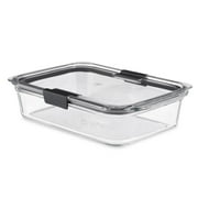 8 Cup/1.9 Liter Large Brilliance Glass: Microwave, Freezer & Oven Safe Food Storage Container with Lid
