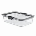 thumbnail image 1 of 8 Cup/1.9 Liter Large Brilliance Glass: Microwave, Freezer & Oven Safe Food Storage Container with Lid, 1 of 5