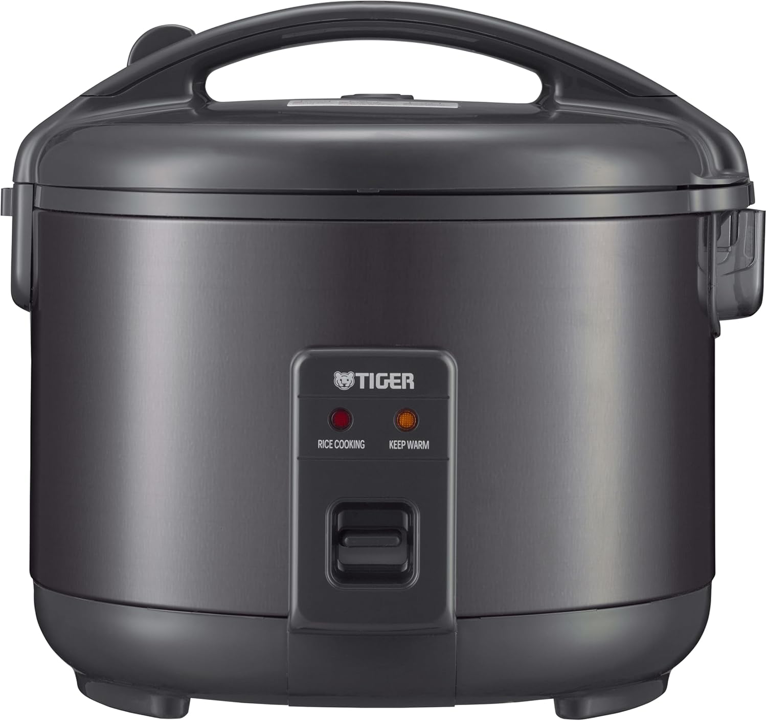 8 Cup Capacity White Rice Cooker with Non-Stick Inner Pot, Retractable ...
