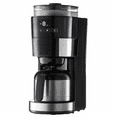 thumbnail image 1 of 8-Cup Coffee Maker with Grinder, Drip Coffee Machine with 3 Brew Strengths, Adjustable Grind Size, Compatible with Beans & Ground Coffee, Programmable, 1 of 7