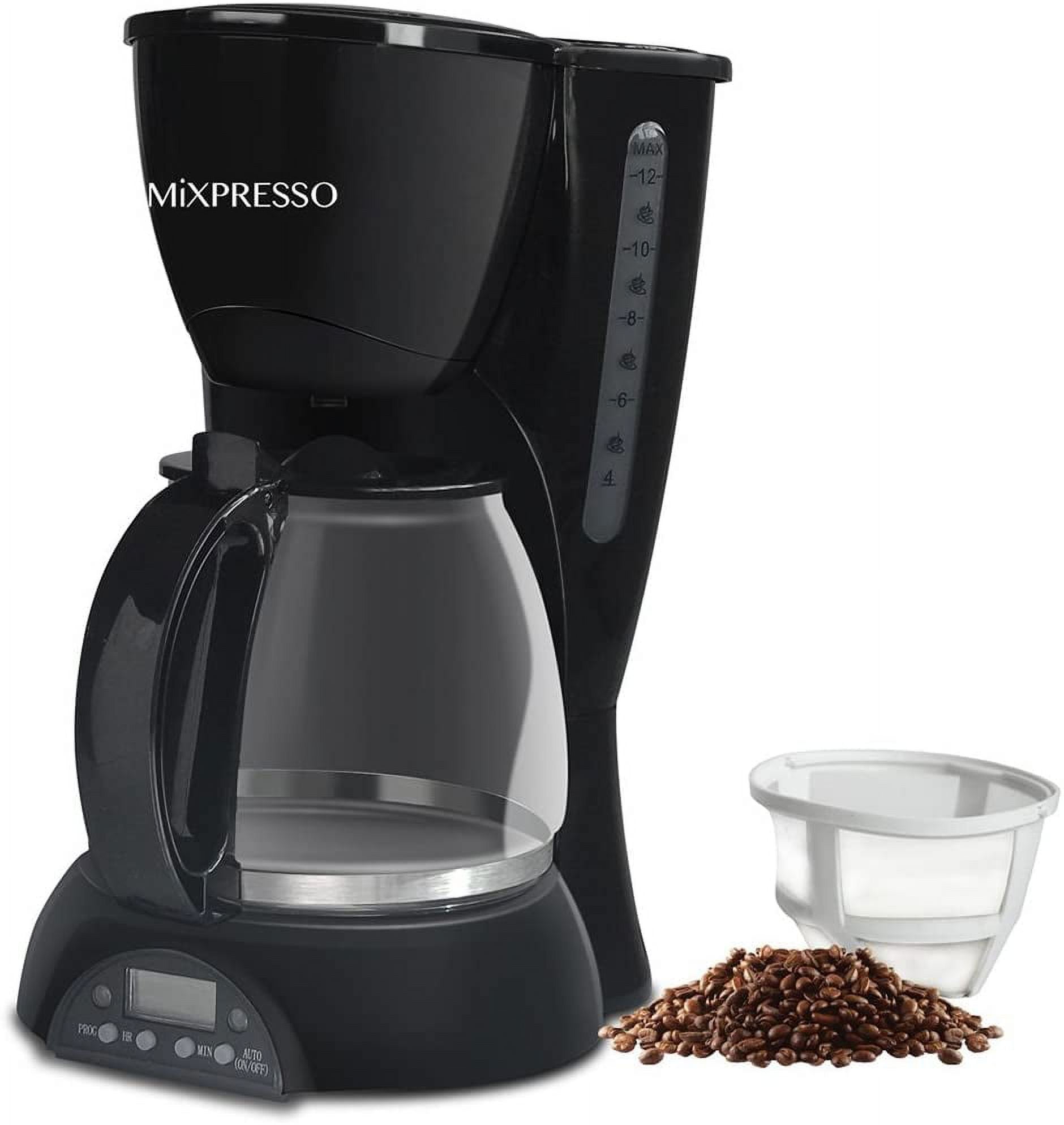  Mixpresso 10-Cup Drip Coffee Maker, Coffee Pot Machine