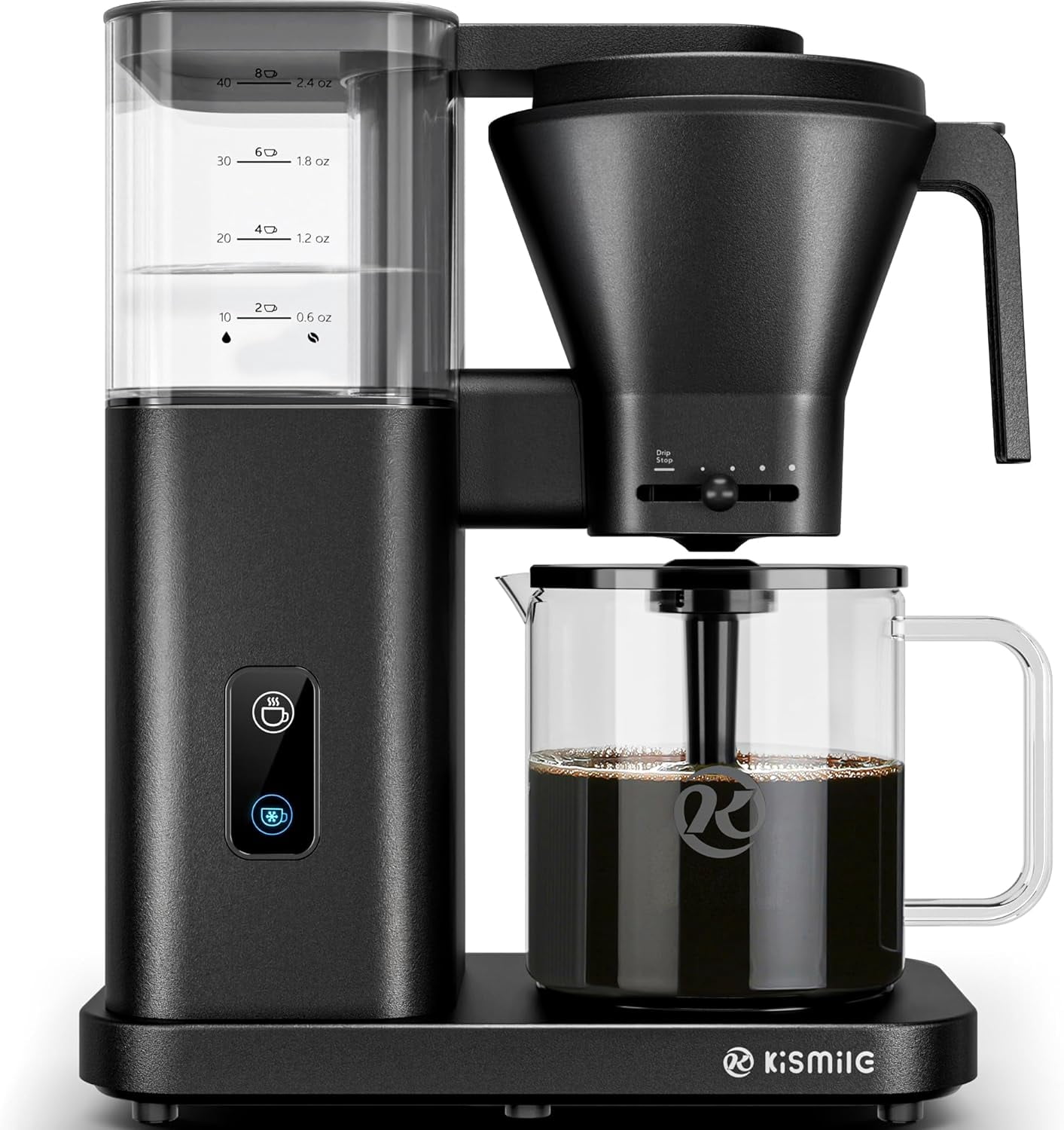 8 Cup Drip Coffee Maker with 3s Instant Heat,Cold Brew & 40 Min Keep Warm Function